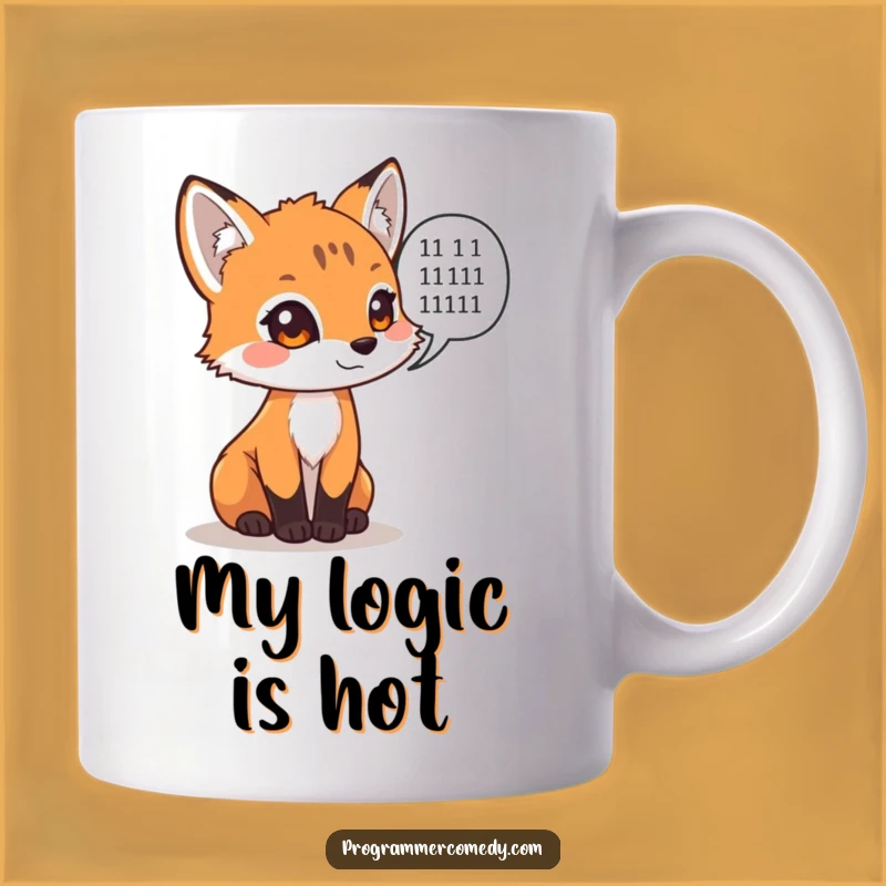 Funny Fox Coder Mug - Hilarious Tech Gift for Geeks & Nerds