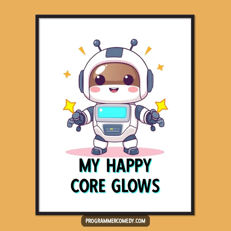 Funny Robot Animal Digital Art Print: Instant Download for Joyful Tech Decor