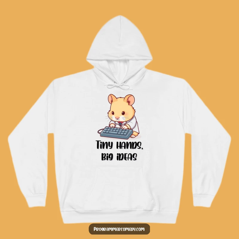 Funny Hamster Scientist Hoodie: Cozy Lab Coat - A Warm & Humorous Gift