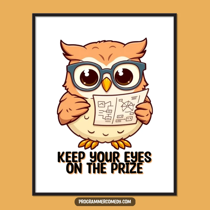 Free Printable Wall Art: Wise Owl Scholar Funny Downloadable Art for Study Nook Decor