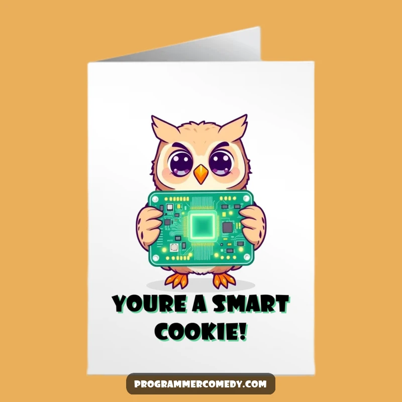 Free Printable Owl Congratulations Card: Circuit Success, Downloadable Cheers for Smart Achievements