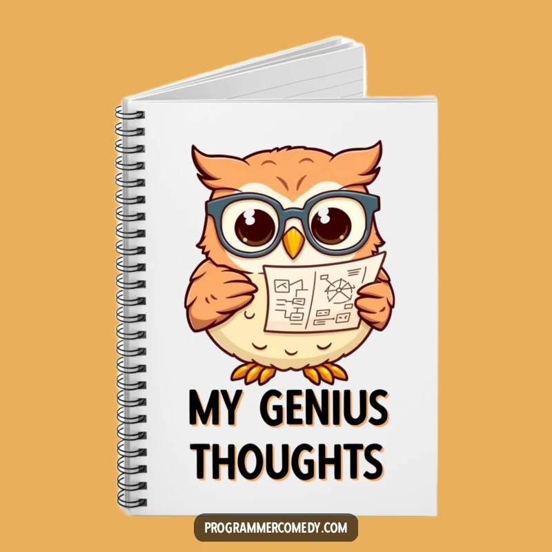 Funny Owl Scientist Notebook - Hilarious Ideas & Diagrams Gift