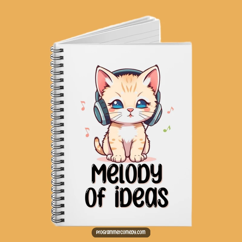 Funny Kitten DJ Notebook - Hilarious Music Notes & Ideas Gift