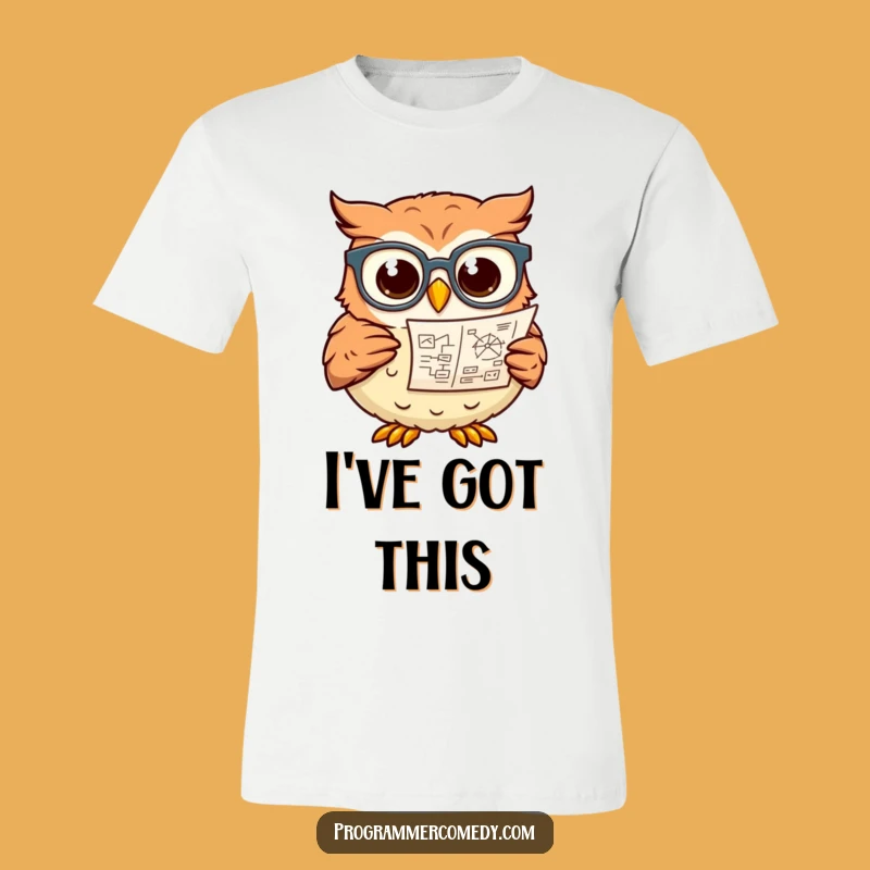 Funny Owl Scholar T-Shirt - Hilarious Smarty Pants Graphic Tee Gift