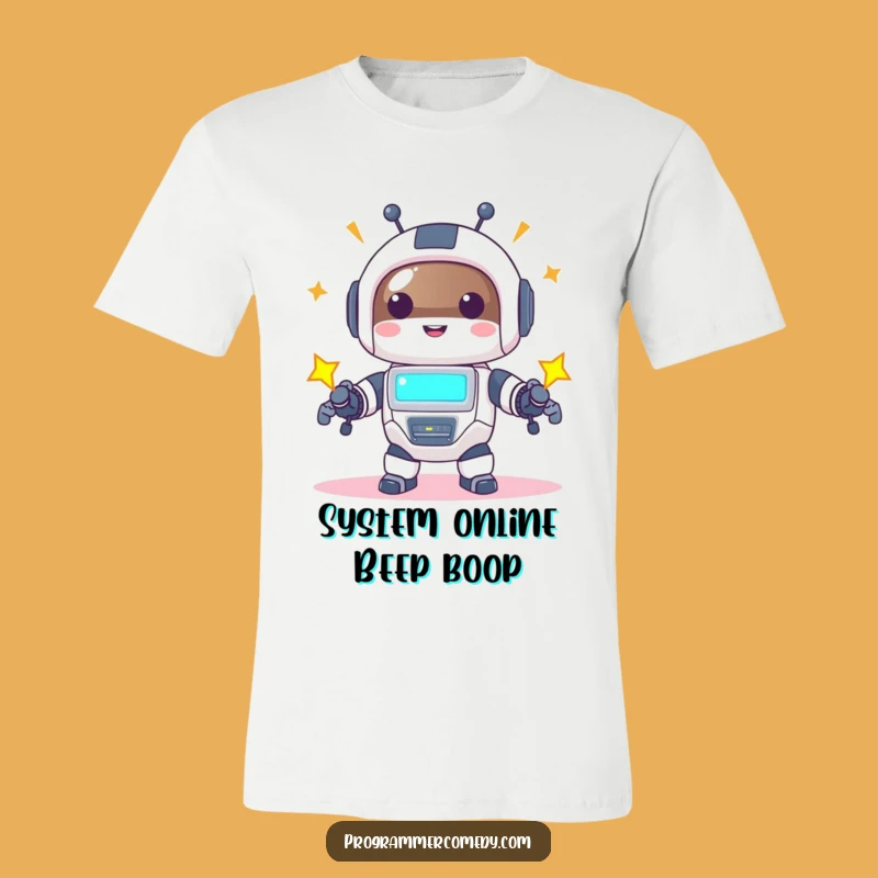 Funny Robot Animal T-Shirt: Wear Your Joyful Energy and Tech Style