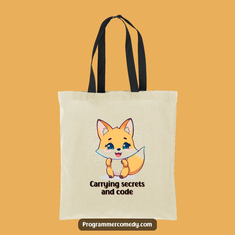 Funny Fox Coder Tote Bag: Carry Your Tech Gear with Cunning Style